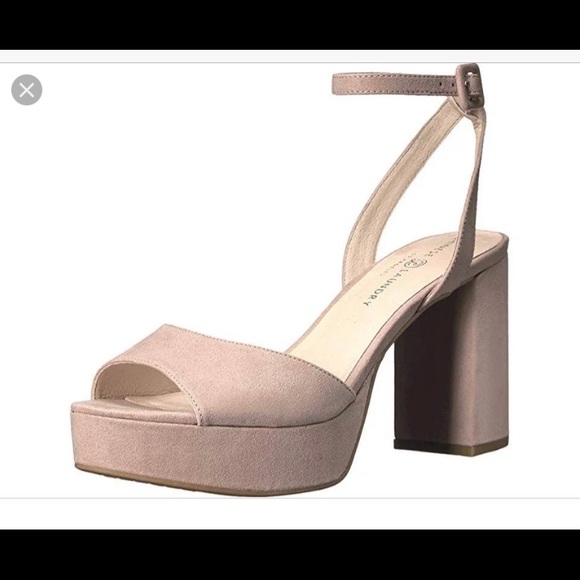 Chinese Laundry Women's Theresa Platform Sandal size 11 Micro suede Dark Nude - Picture 4 of 6